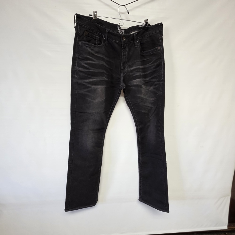 Salvage Buckle Havoc Slim Straight Jeans Mens Size 36 x 33 Regular Black (38)